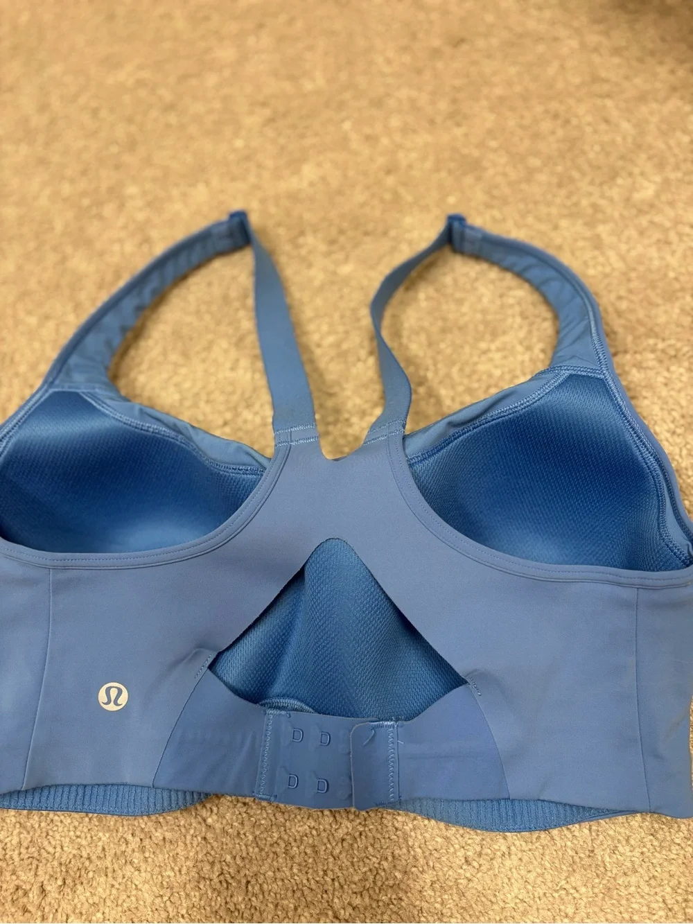 Bundles of 2: Lululemon Blue Sports Bra (34ddd) with Neon Yellow Top (size 4)